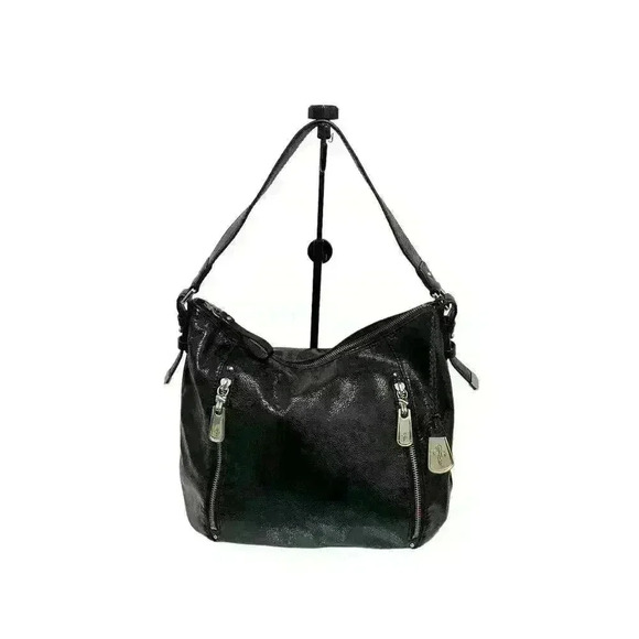 Cole Haan Handbags - Auth Cole Haan Shoulder Bag Black Patent Leather/Goldtone - 55360a